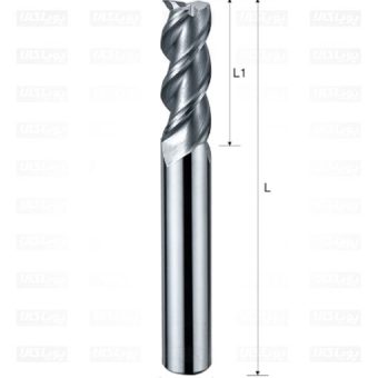 انگشتی کاربایدی - آلومینیوم تراش - SE550LY-3025 - 2.5 - 50